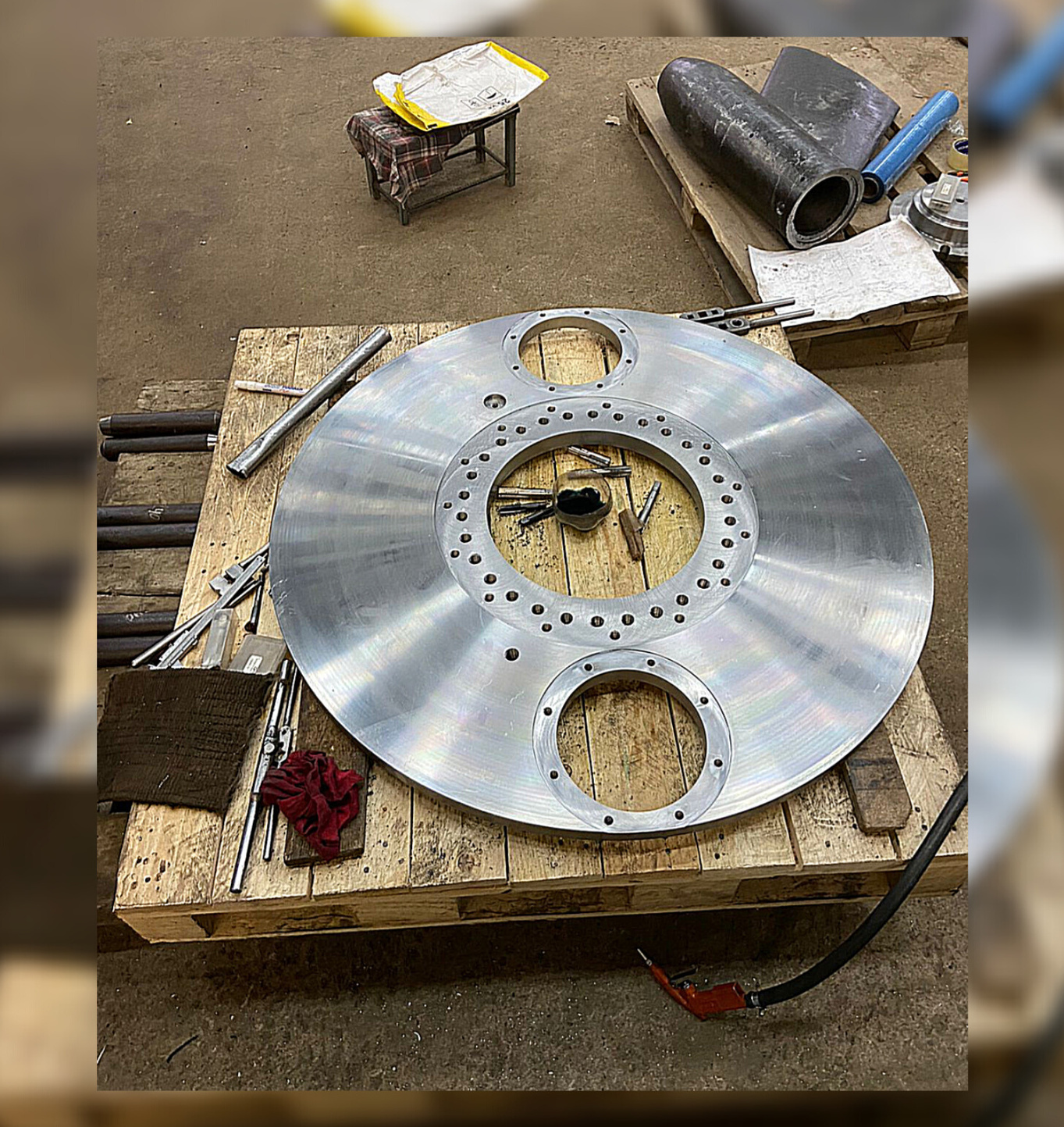 Токарно-карусельная обработка Фланец